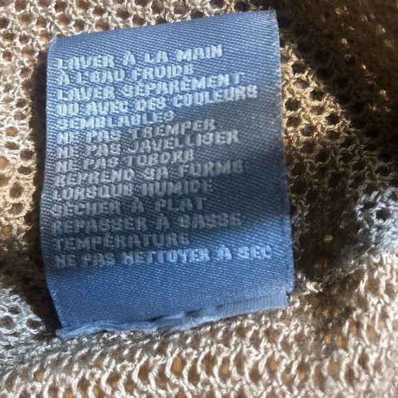 Boho Neutral Mesh Knit Festival Cardigan Small - Picture 5 of 6